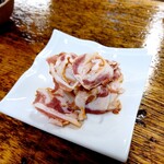 立ち飲み酒場 石川源蔵商店 - 豚軟骨くんせい 300円