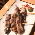 東京ラフストーリー - オクラとみょうがの肉巻き