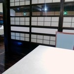 向日葵 - 他のお客様が入店されたら、障子が目隠しになりました。