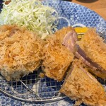 とんかつ七井戸 - とんかつ七井戸(軍鶏チキンとヒレかつ定食)
