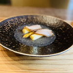 齋華 - ◆ホワイトアスパラと自家製豚の干し肉炒め