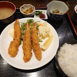 炉端焼 みちのく - 海老フライ定食