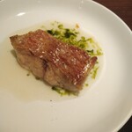 トラットリア ヴィヴァーチェ - 次男の取り分け、丁寧でGood〜♪