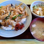 味の美和 - 肉ライス