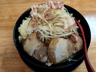 raxamemmampuku - ラーメン並野菜ニンニクマシ