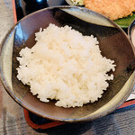 とんかつの店梅かつ - ご飯は宮城県産米