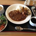 信州ふるさとの宿 望岳荘 - カレーバイキング、辛口ビーフにしてみました。まいうー