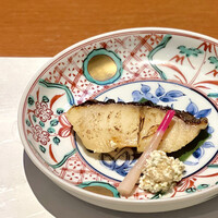 高級和食 札幌 宮川 梅田店 - 銀鱈の西京焼き　これに添えられた子持ち昆布とクリームチーズが隠れた逸品！