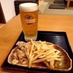 Nannari - 生ビール、ポテからセット