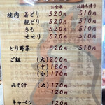 前島食堂 - メニュー１。