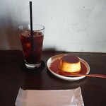 プレッソ カフェ&バー - この日、チョイスしたドリンク＆プリン♪
