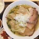 塩ラーメン あす流 - 帯ワンタン塩ラーメン