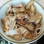ゆで太郎 - ミニ肉ごぼう丼