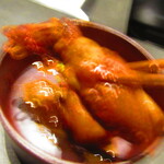 北海道焼肉 北うし - 【前菜】完熟パインと蛍烏賊のキムチ