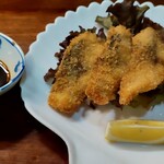 てっちゃん寿司 - アジフライも物凄く旨い。