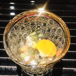 蓬左茶寮 - 岩もずく、胡瓜、甘酢のジュレ