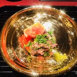 蓬左茶寮 - 三河牛のタタキ