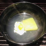 蓬左茶寮 - 冬瓜、オクラのしんじょ