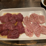 肉son - 名物和牛レバー950円と上アゴ700円