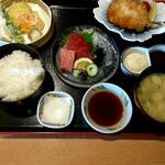 レストラン 松花 - アジフライ御膳 1800円