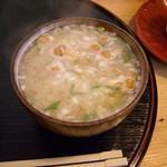 とんかつ桂 - なめこの味噌汁