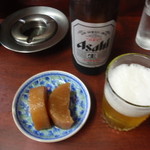 南陽軒 - ビールとお通し