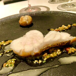 カンテサンス - 唐津の九絵ロースト　皮目パリッと身はレアに近く