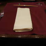 かわむら - カウンターのセッティング