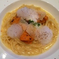 ラ ターブル ドゥ ジョエル・ロブション - 雲丹 半熟卵 パルメザンチーズのスパゲティ
