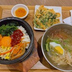 韓美膳 - ハーフセット(ビビンバ・冷麺)