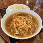 生味園 - ネギラーメン・半炒飯セット 950円