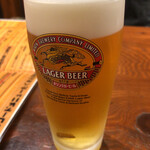 ダイニングバー 29グリル - キリンラガー生ビール　泡がクリーミー