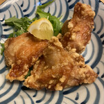 焼鳥炭心 - からあげは4つ入りです（1個食べてしまった）