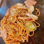 お好み焼・焼そば 風月 - 焼きそば（ミックス）イカが美味しった！