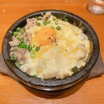 韓国料理 水刺齋 - プルコギチーズ石焼ビビンバ