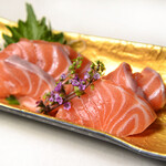 Salmon sashimi