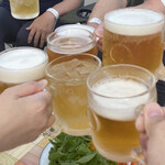 Isetan bia gaden - 乾杯