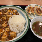 麺屋 壱力本舗 - 麻婆飯餃子セット８００円