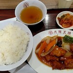 大阪王将 - 酢豚定食