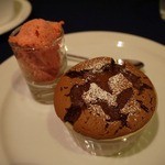 レストラン フィーネ - チョコレートのスフレ