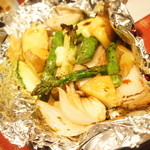 酒嗜　ふる川 - 新鮮野菜の蒸し焼き