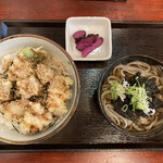 Teuchi Soba Sakura - 鶏天丼ミニそばセット1,000円