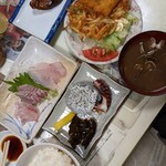 ロンク食堂 - 刺身定食　¥1.500