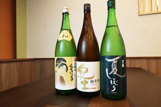 天満宮 鮨 ゆのか - 日本酒は、この他にも季節ものを含め、取り揃えています