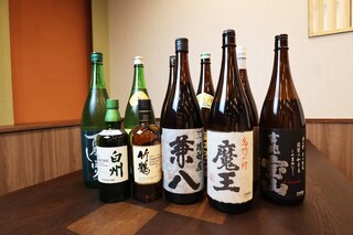 Temmanguu Sushiyuno Ka - 焼酎・日本酒・ウィスキーなど各種ドリンクをご用意しています