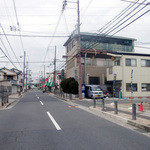 ひまわり - 先は競馬場、右に店あるけど分かります？良く見つけたもんだわ。。。