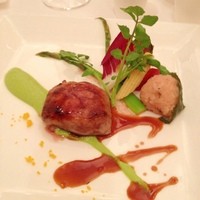 リストランテASO - 牛フィレ肉の網脂包み焼き 桜風味のリゾットを添えて