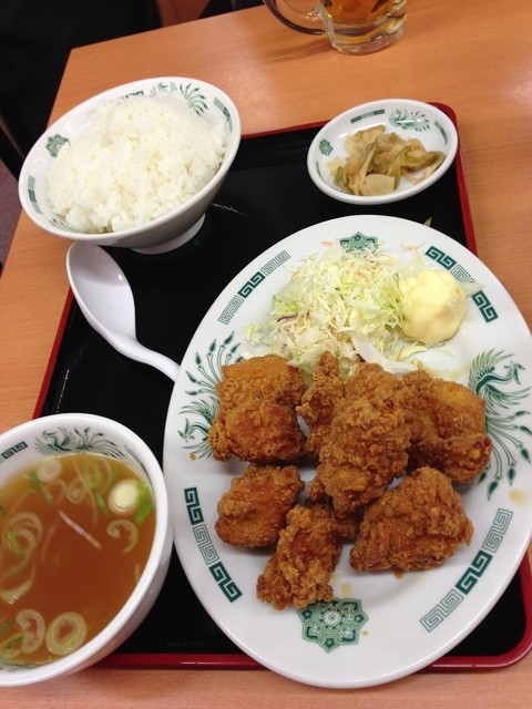 から揚げは日高屋 タンメンは福しん By 鳥籠 日高屋 中井駅前店 中井 ラーメン 食べログ