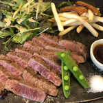 海鮮和食と日本酒 もっせ - 肉も柔らかく　塩と合う