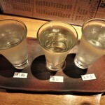 酒バル guigui - 利き酒セット¥1,280